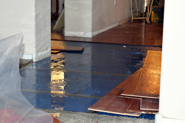 Professional Sewage Cleanup technician working in Red Rock, TX